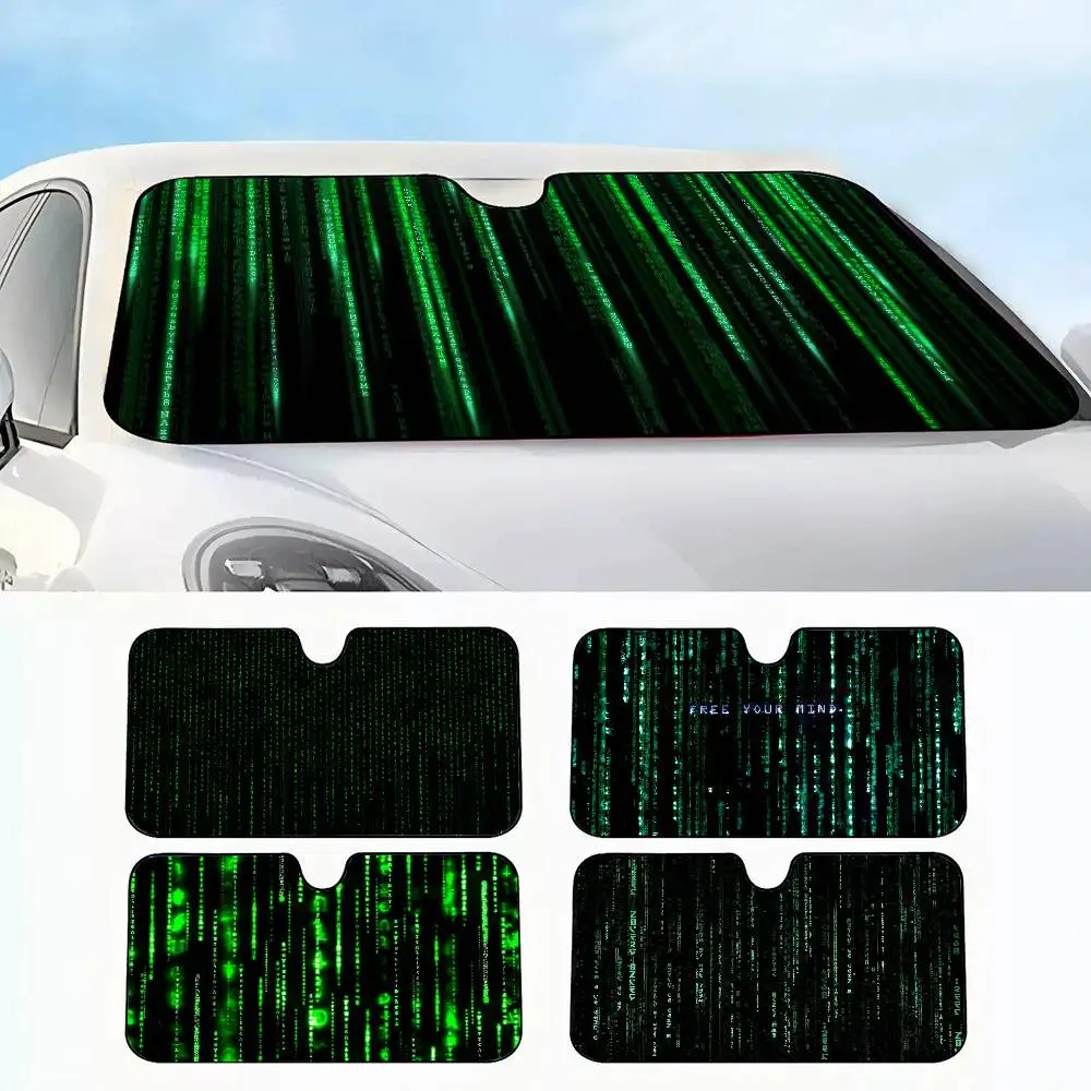 

Matrix Code Автомобильный солнцезащитный козырек Автомобильный изоляционный солнцезащитный козырек на лобовое стекло, солнцезащитный козырек с УФ-блокировкой