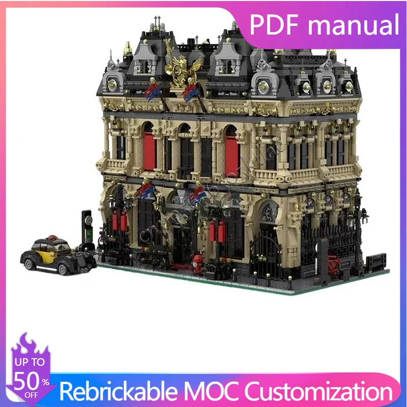 

Opera Palace MOC Streetview праздничные наборы головоломок архитектура креативная сборка игрушки на Рождество и день рождения подарки для детей в возрасте