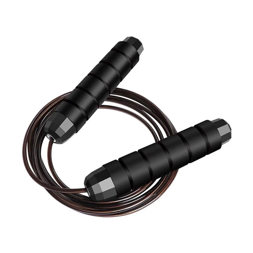 Corde à sauter réglable avec roulement à billes pour diabétique, fil d\'acier, rine Speed, entraînement de fitness, équipement de sport à domicile