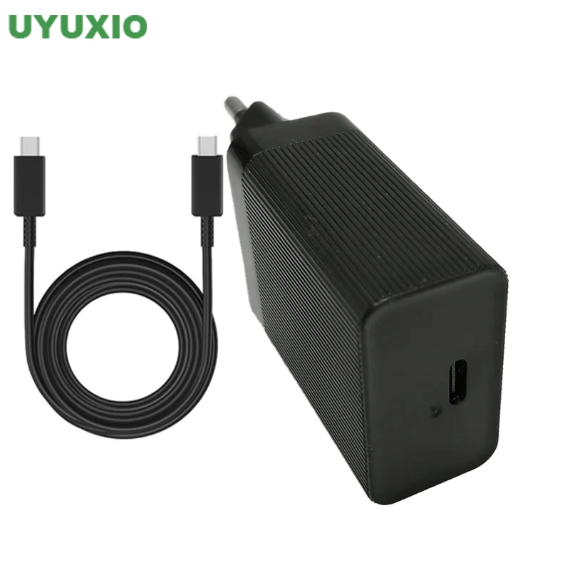 

UYUXIO PD 45 Вт Быстрая зарядка типа C Зарядное устройство для мобильного телефона с кабелем 3,3 фута USB C Turbo Настенный адаптер для Samsung iPhone Macbook