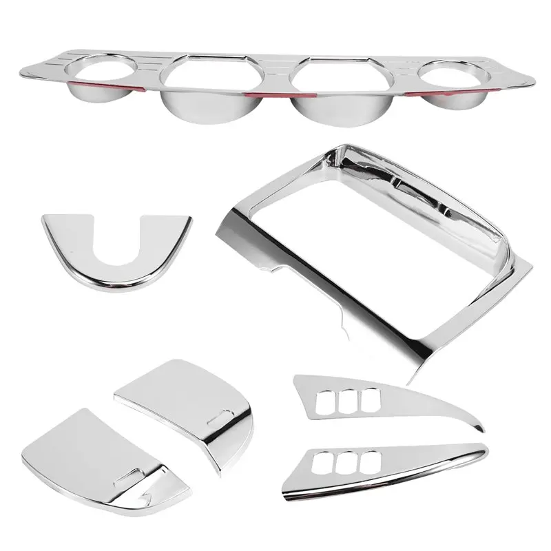 

AS57-Chrome Gauge Stereo Accent Fairing Trim Cover Dash Switch Panel Kit For Electra Street Glide For Touring Models 14-2