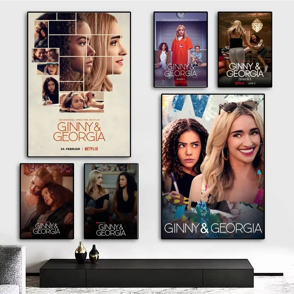 1pc G-Ginny GeorgiaS TV Poster Sticker Print Waterproof Wall Art For Living Room Bedroom Home Decor