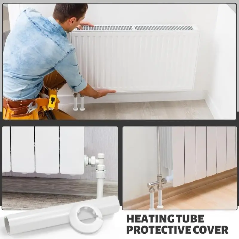 

652F пластиковая декоративная крышка для труб, сменная крышка для труб обогревателя, крышки для труб радиатора, рукава, рукава,