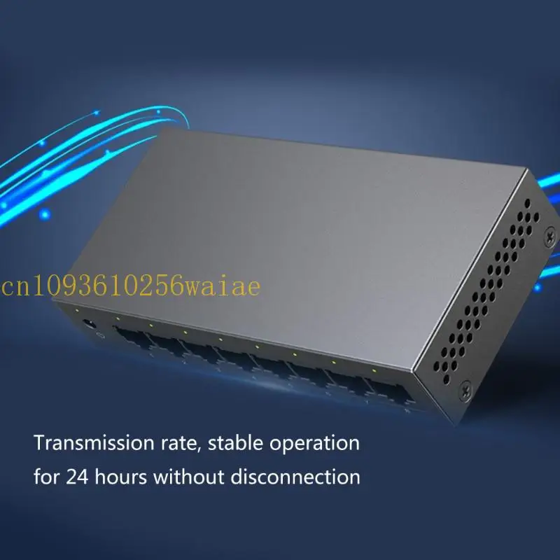 652F Metal 8 Port Gigabit Switchs Auto MDI/MDI X Detection Energy Saving Switches Ethernet for Office Home