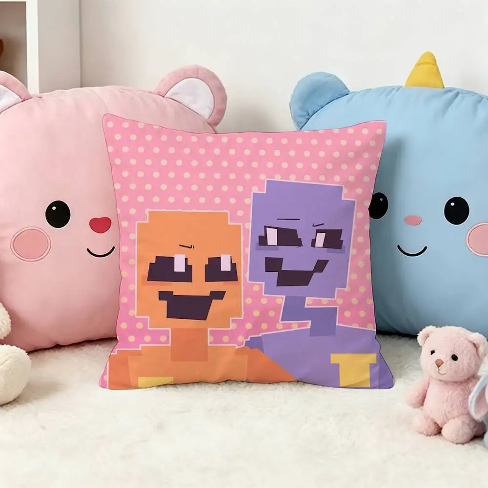R-Rainbows Game F-Friends Dave Dsaf  Double-Sided Printed Cushion Cover Bedroom Bedside Sofa Pillow Case