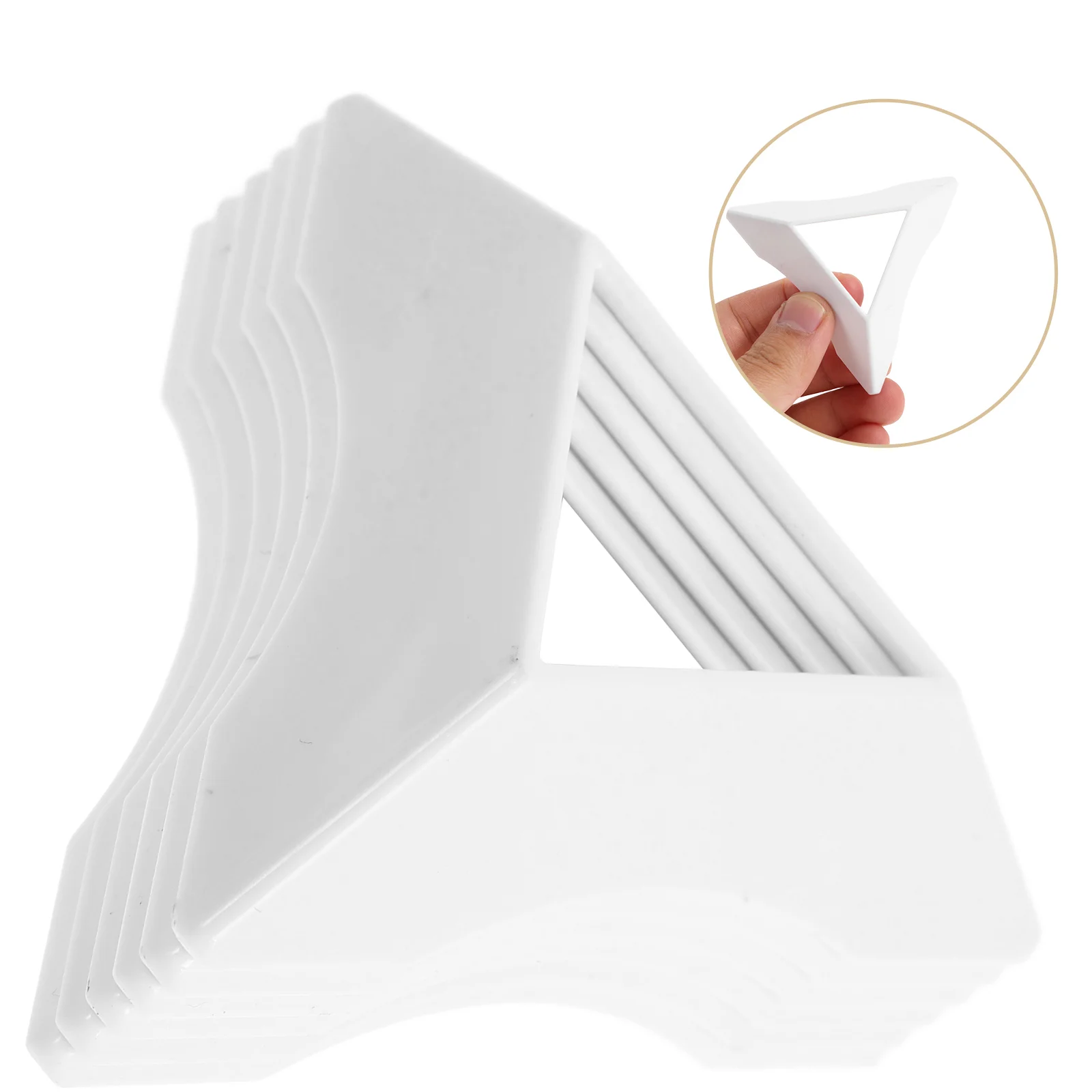 

20 Pcs Base Collection Holder Triangle Puzzle Bases for Desktop Display Stand Cubes
