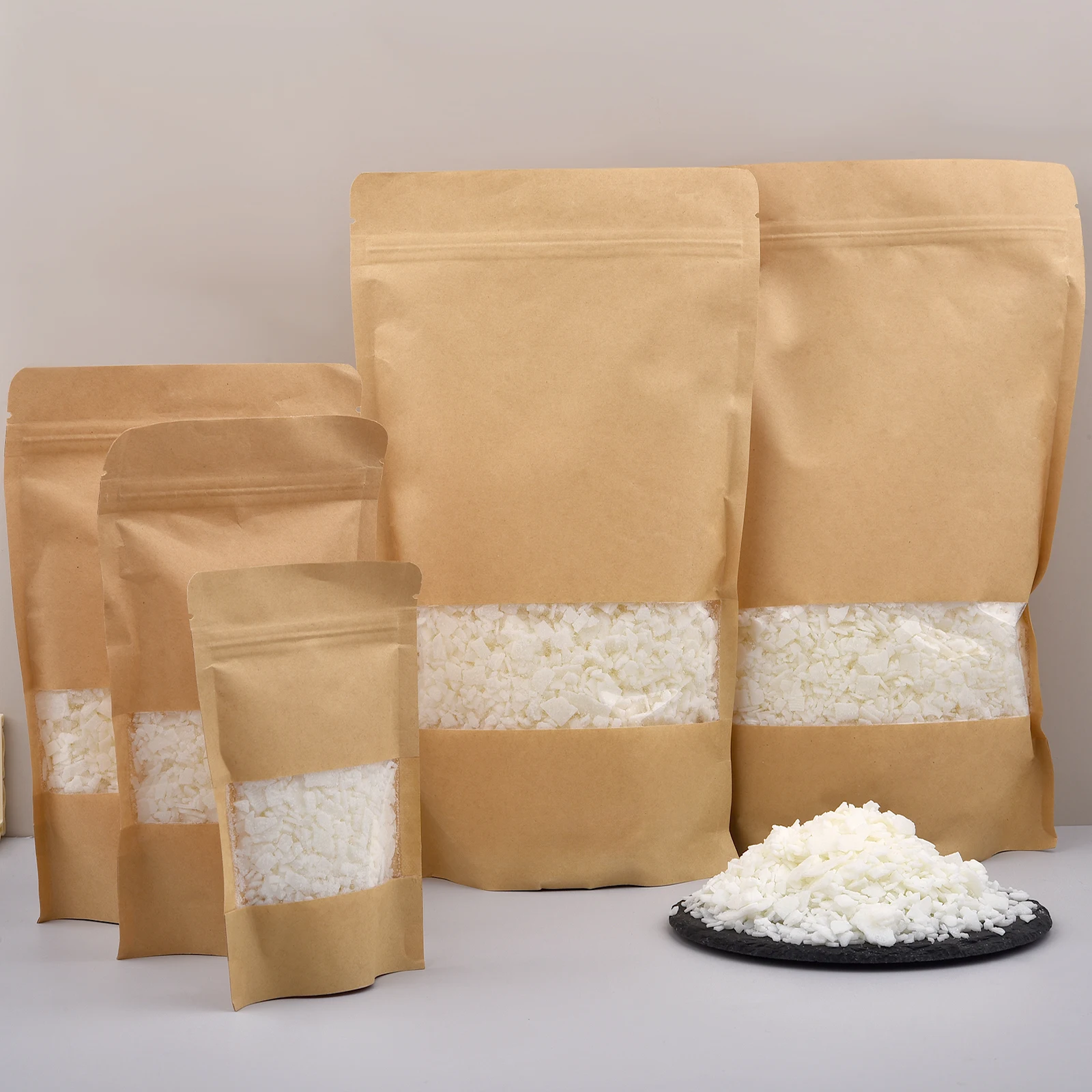 50/100/250/500/1000g Natural Soy Waxs Flake For DIY Handmade Candles Crafts Additive-Free Scented Candle Raw Material Making Kit