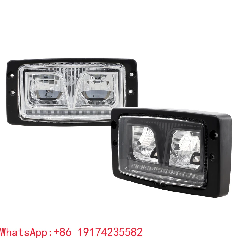 

LED Headlight 3713137M1 For Massey Ferguson 34W High/Low Beam 6000K 3X5 Tractor Headlamp