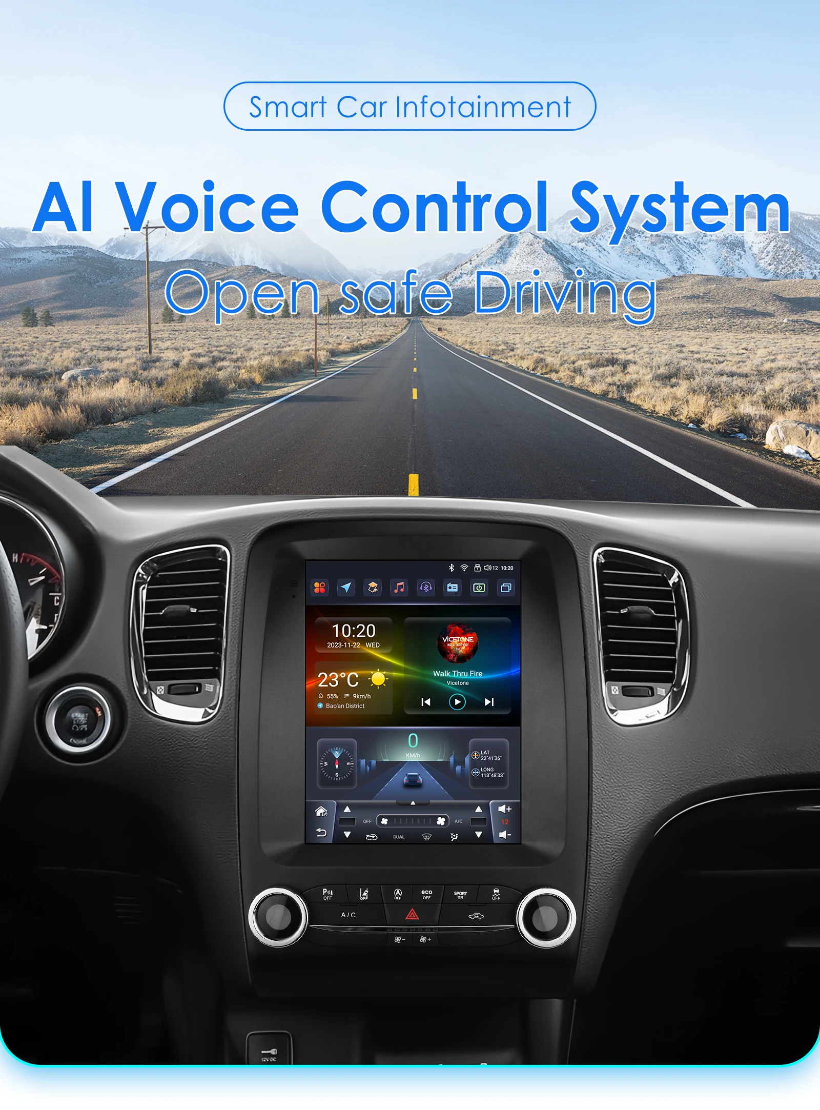 Hizpo Für Tesla Stil Auto Radio Für Dodge Durango 2014-2020 Multimedia GPS Stereo Intelligente System Kopf Einheit 360 kamera RDS – Detail 4