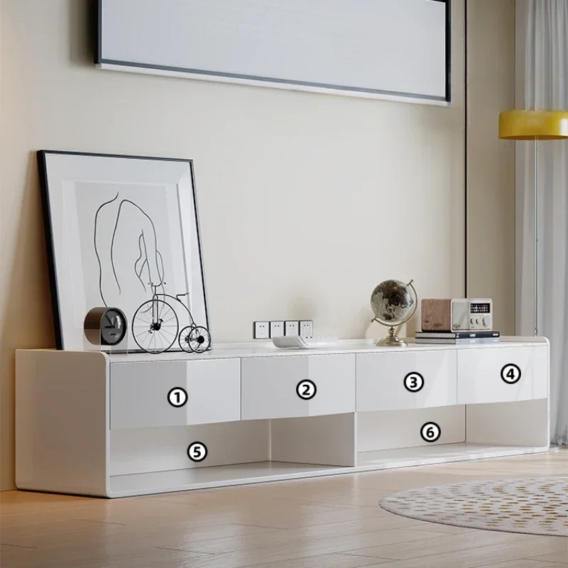 

Simple and Modern Coffee Table Unit Storage Organizer Living Room Floor