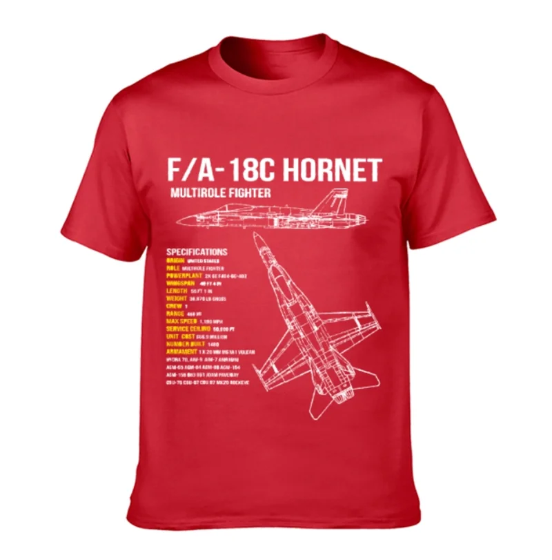 F/A-18 Hornet Fighter Jet Men TShirt Short Sleeve Casual 100% Cotton O-Neck Summer Shirt Size S-5XL mens t shirt herren clothes