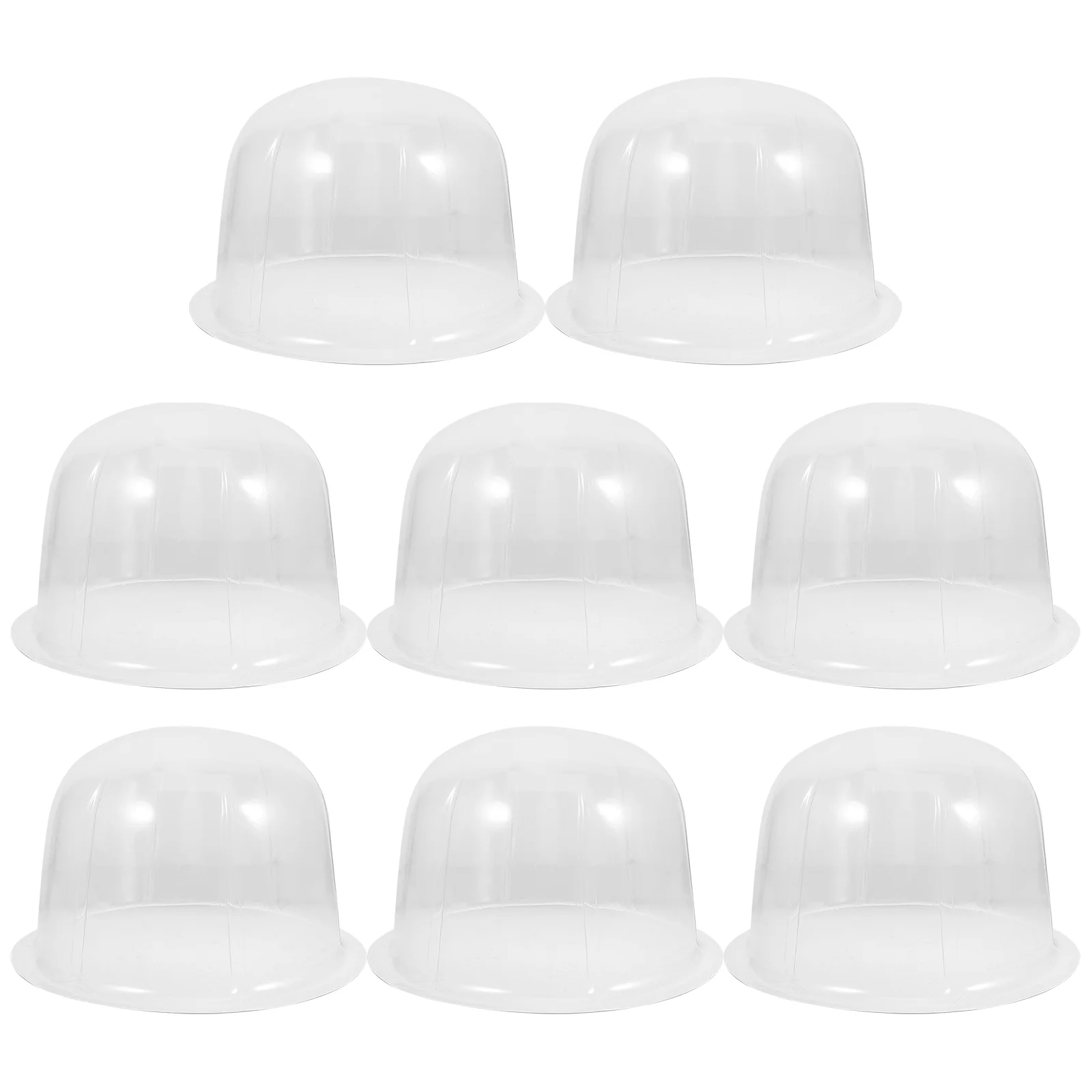 

8 Pcs Hat Support Racks Round Holders Packing Plastic Caps Stand Monitor Travel Pvc