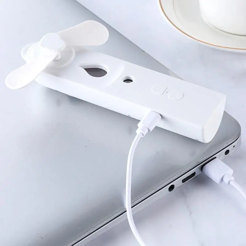 Quạt làm mát cầm tay ngoài trời USB quạt yên tĩnh có thể sạc lại với thiết kế phun nước N58D