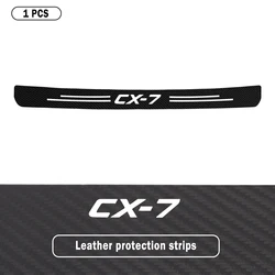 Carbon Fiber Car Rear Trunk Bumper Protection Sticker for Mazda CX-7 CX 7 Logo Car Trunk Door Sill Guard Plate Anti-Kicked Decal