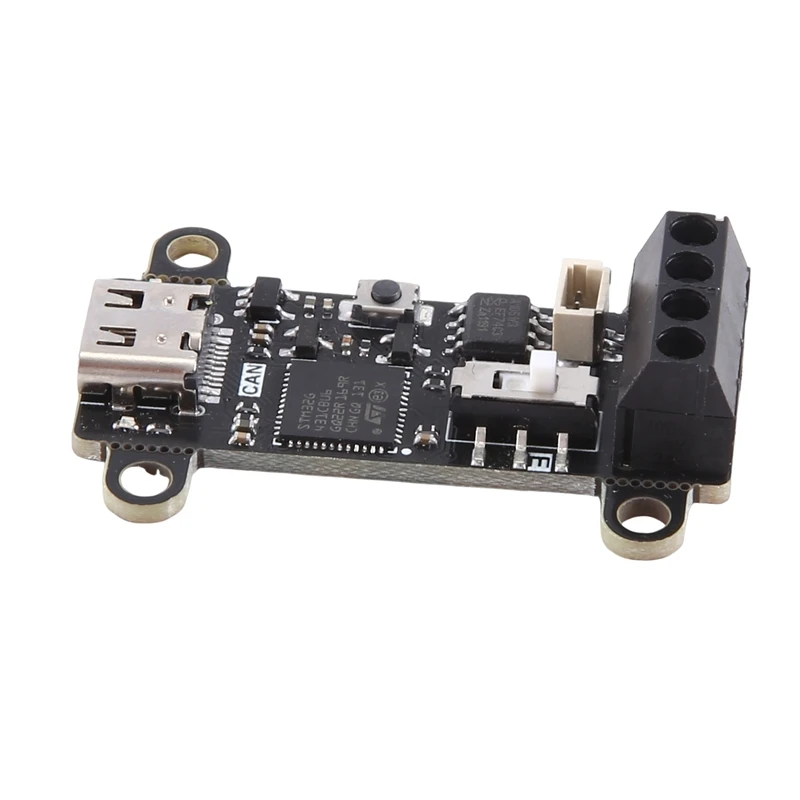 TYPE-C USB to CAN 모듈, SLCAN 디버거, CAN 버스 트랜시버 어댑터, PCB 지지대, Python-CAN 통신 소프트웨어, 1 개