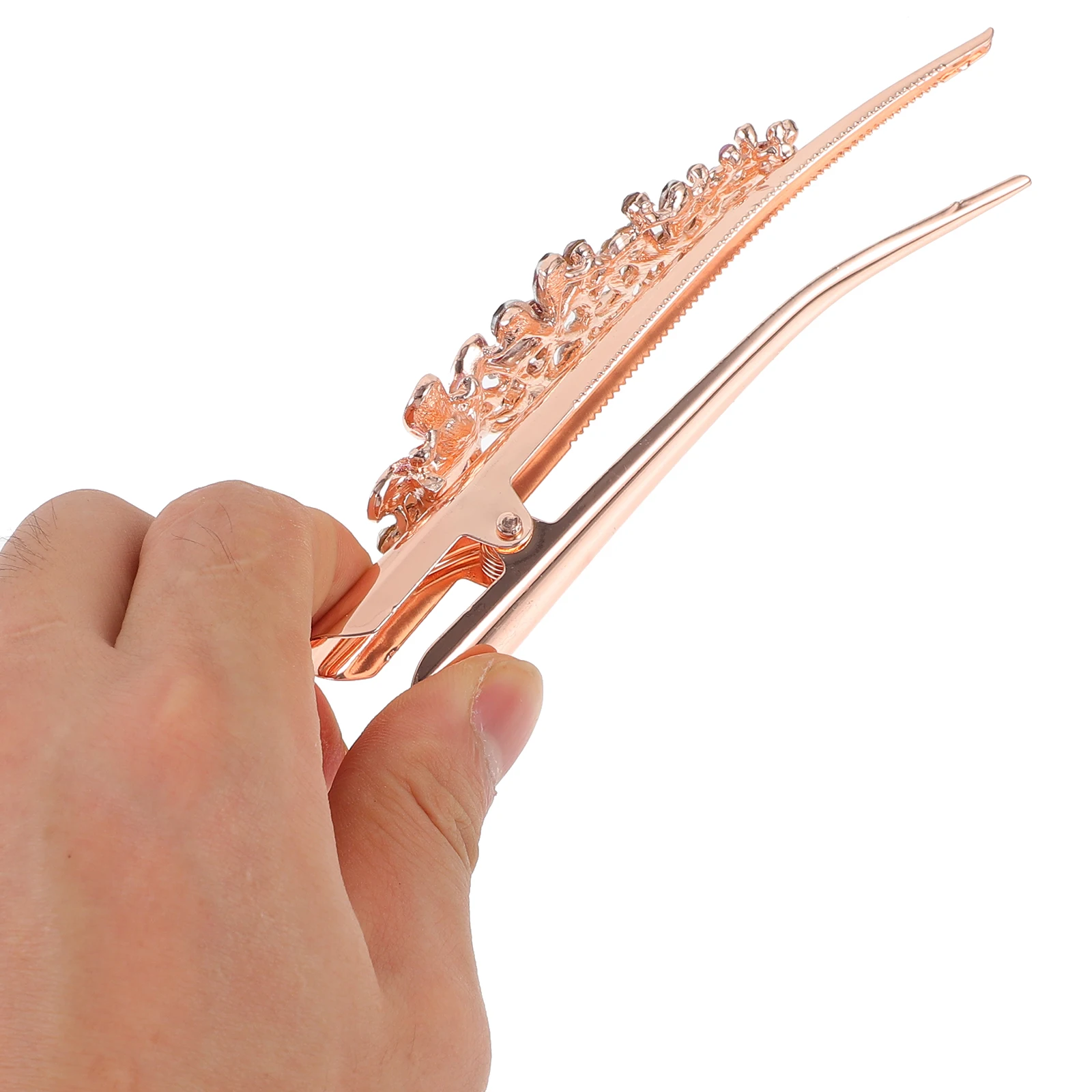 كريستال دبوس الشعر حجر الراين مشبك شعر معدني اكسسوارات للنساء تصفيفة الشعر حفل زفاف مأدبة الاستخدام اليومي لون عشوائي