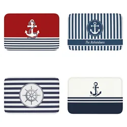 Nautical Welcome Aboard Boat Doormat Mat Anti-Slip Kitchen Bath Living Room Entrance Carpet Rug 40*60cm Balcony Footpad