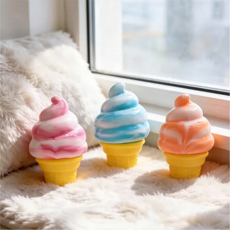 New Schylling  Ice-Cream Sensory Toys Stress Relieving Blocks Pinching Relieving Puzzle Solving Venting  Souvenir
