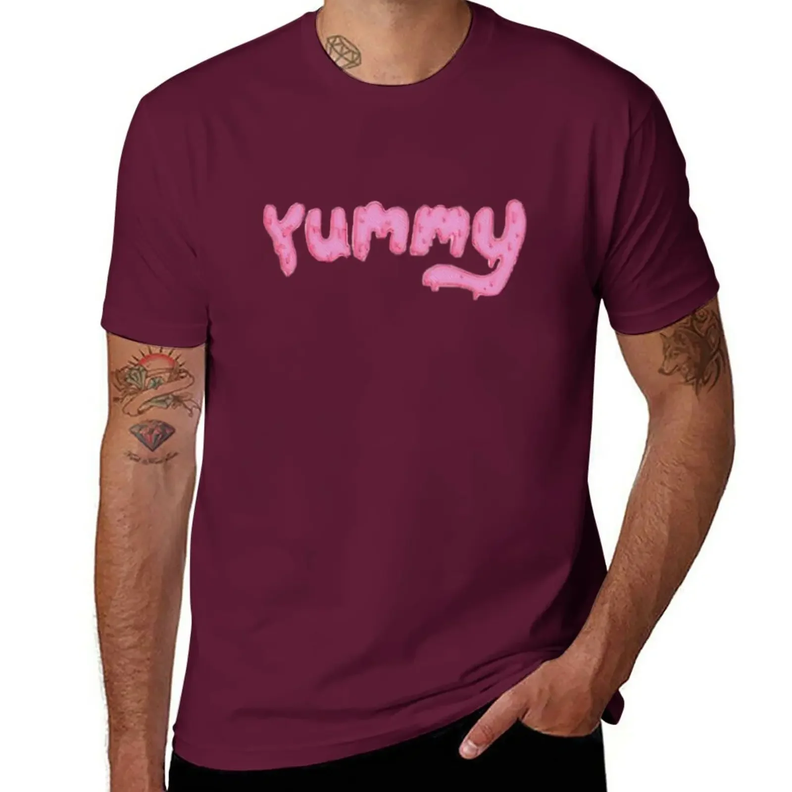 yummy T-Shirt summer tops anime tshirt oversizeds mens shirts graphic tee