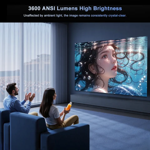 Проектор FlixTone E900 Ultra 3500 ANSI  для дома