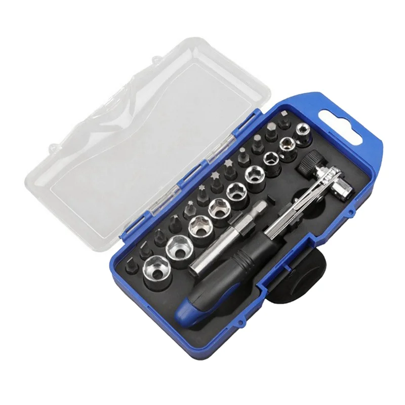 23 قطعة مفتاح ربط السقاطة السريع تمديد المقبس مجموعة قضيب عدة المنزلية اسئلة وجع المقبس مجموعة أدوات أداة سهلة الاستخدام