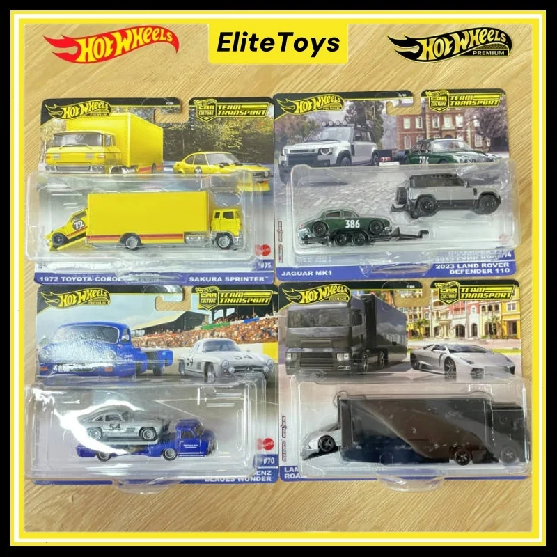 

Hot Wheels Премиум Автомобиль Культура Командный Транспорт Toyota Lamborghini Land Rover Mercedes Benz 1:64 Литая под давлением модель Коллекционный автомобиль