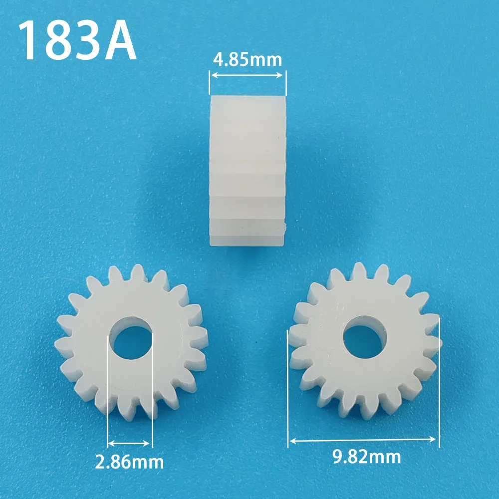 183A 0.5M GEARS 18 Teeth 3mm Shaft Tight Pom Plastic Pinion Toy Model Gear (10pcs/lot)