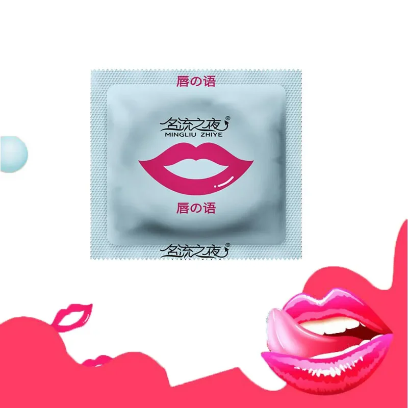 40/20pcs Oral Condoms Fruity Taste No Oil Condom Ultra Thin Tongue Sucking Latex Super Safe Penis Sleeve Blowjob Adult Games