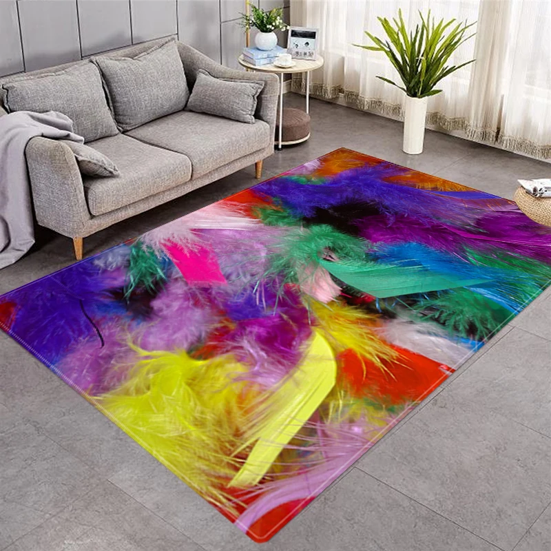 

3D Printed Pattern Area Mat Colorful Carpet Modern Living Room Floor Mat Kids Playing Rugs Yoga Mat Bathroom Rug Alfombra Tapis