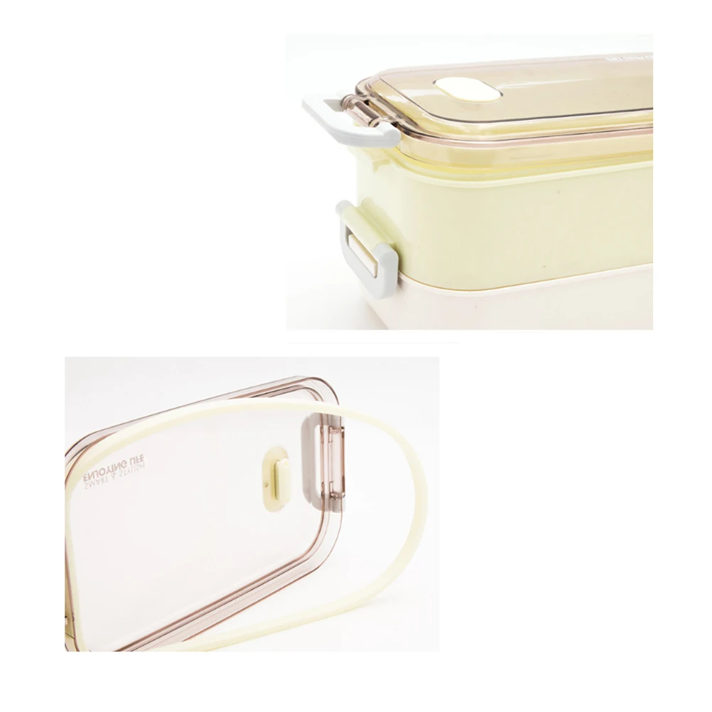 

1 pc 1600Ml 304 Stainless Steel Thermal Lunch Box Double Layer Leakproof Food Container For Students Workers Insulated Soup