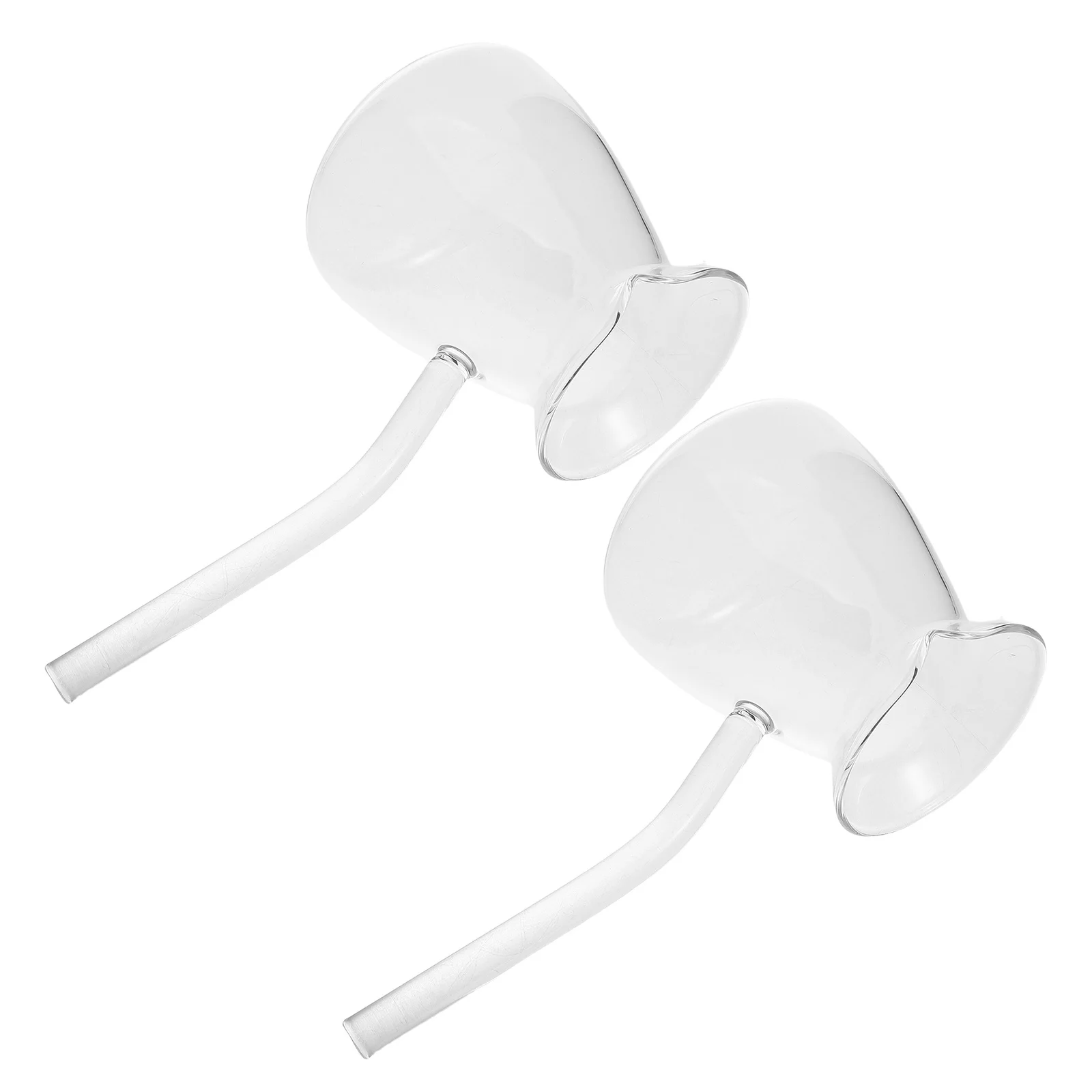 

2Pcs Turkish Coffee Pots Thickened Borosilicate Glass Transparent Tea Kettle Side Handle Milk Warmer Stovetop Pot