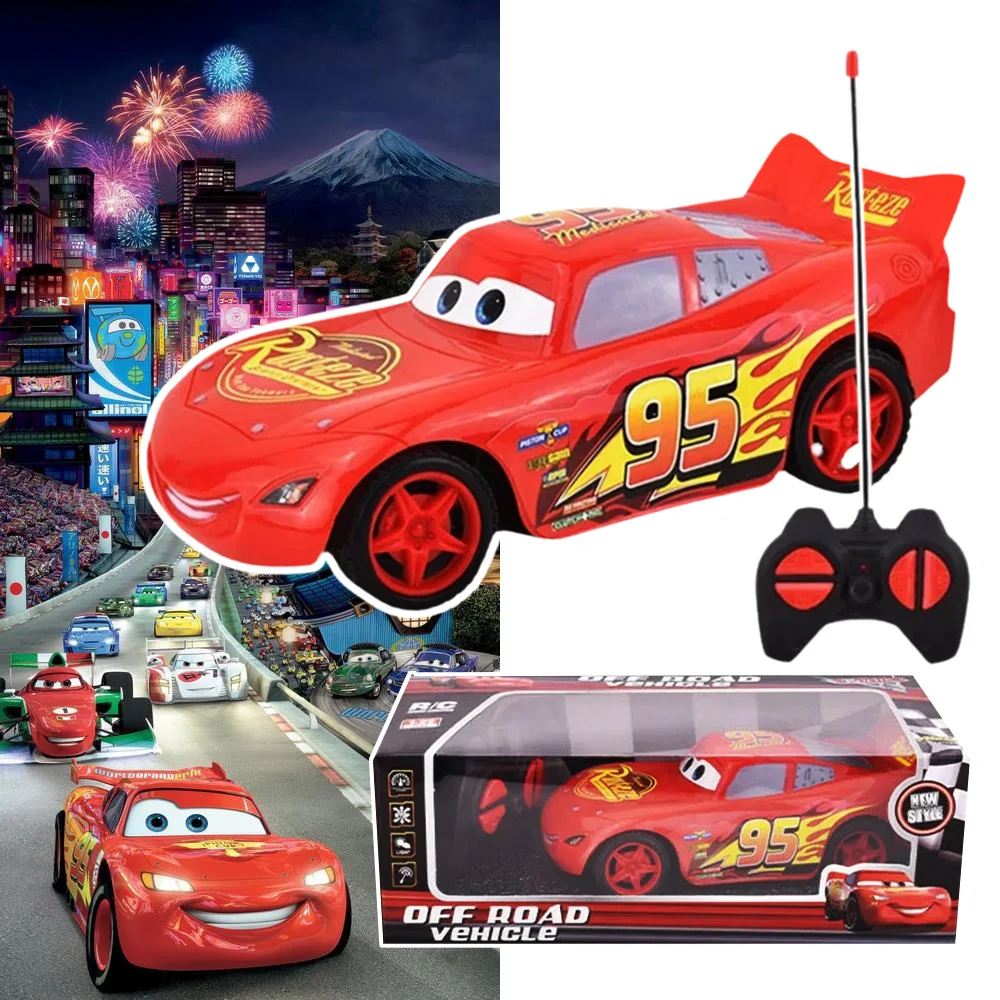 Carro RC Lightning Mcqueen escala 1:24 - Disney Pixar Cars 3 brinquedo de corrida de deriva elétrica, presente de Natal ideal para meninos e meninas