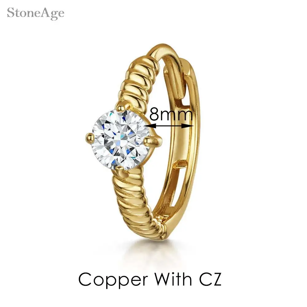 Y2k Ohrpiercing Helix Daith Snug Ohrringe für Frauen 1 Stück Zierlicher Knorpel Tragus Clicker Septum Ring mit Kette Damenschmuck – Detail 10