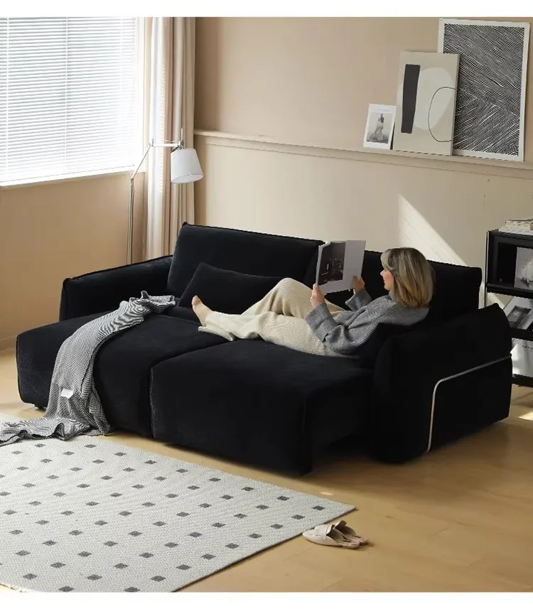 Sofá seccional modular MANBAS, sofá de tela con asiento profundo, sofá convertible, sofá extensible para sala de estar, muebles para el hogar - AliExpress 