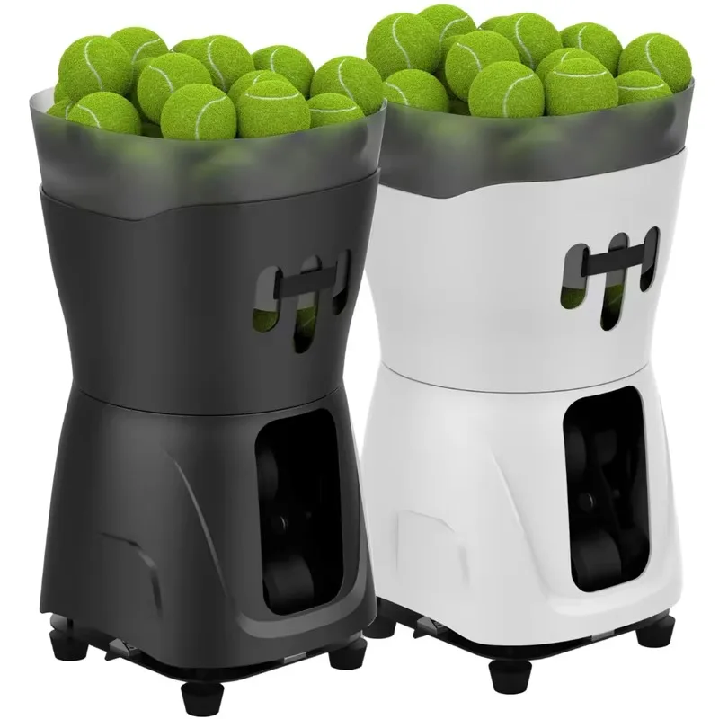 Multifunctional Tennis Serve Machine 65-Ball Capacity Automatic Ball Throwing Outdoor Training Equipment