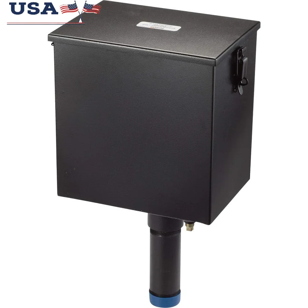 Gravity Spill Box 5-Gallon Steel Enclosure Lockable Cover Easy Installation Compatible Diesel Generators