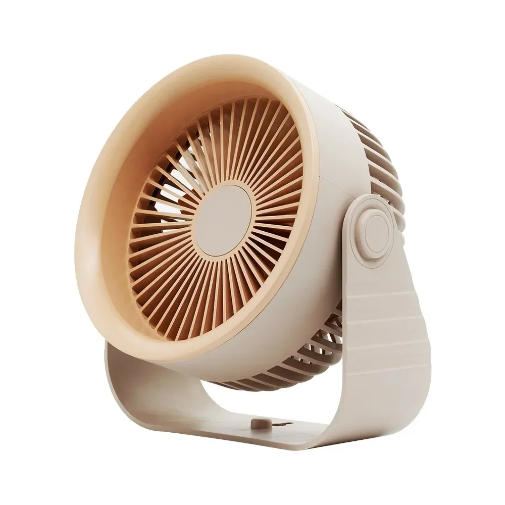 Ventilador de escritorio de circulación de aire, 3600mAh, cuatro velocidades de viento, montaje en pared sin perforaciones, función de reducción de ruido, es visible para la Oficina