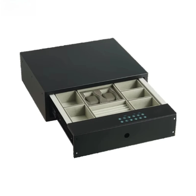 خزانة ملابس ذات أدراج ذكية آمنة لبصمات الأصابع الكهربائية بتصميم مخفي للمنزل الحديث