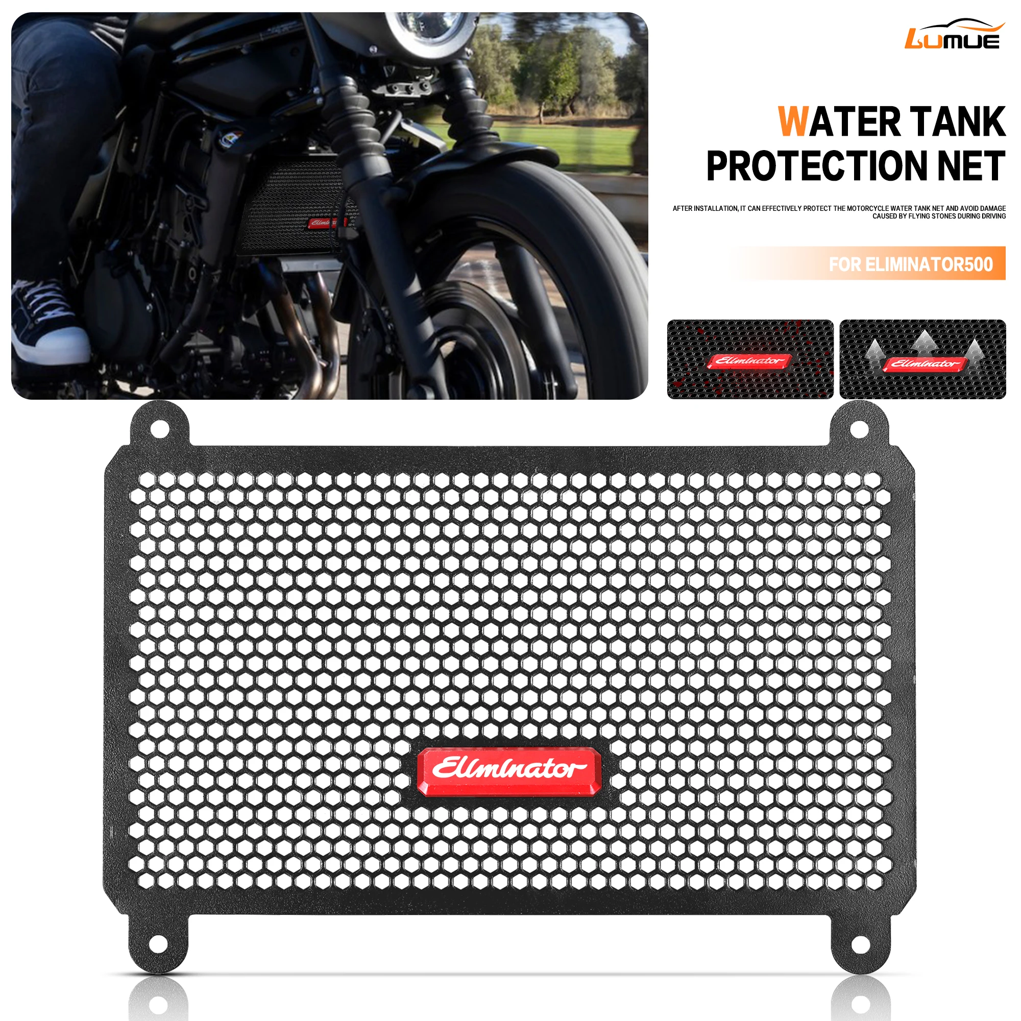 

Eliminator 500 Motorcycle Radiator Guard Grill Cover Engine Radiators Guard Protector For Kawasaki Eliminator 500 2024 2025