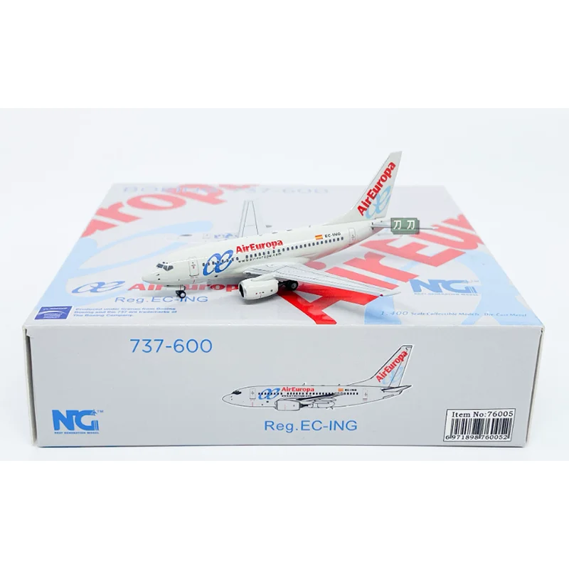 Modelo de Avión de Aleación NG Diecast a Escala 1/400 de Spanish Europa Airlines B737-600 EC-ING, Juguetes Coleccionables, Adornos, Exhibición