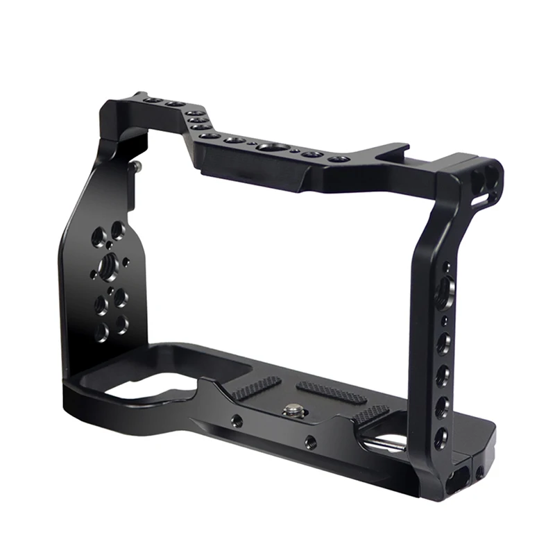 BGNing A7C2 A7CII A7CR Schnellwechselplatte L-Halterung Holzgriff Vollständige Abdeckung Kamerakäfig für Sony A7C SLR Handgriffhalter – Detail 23