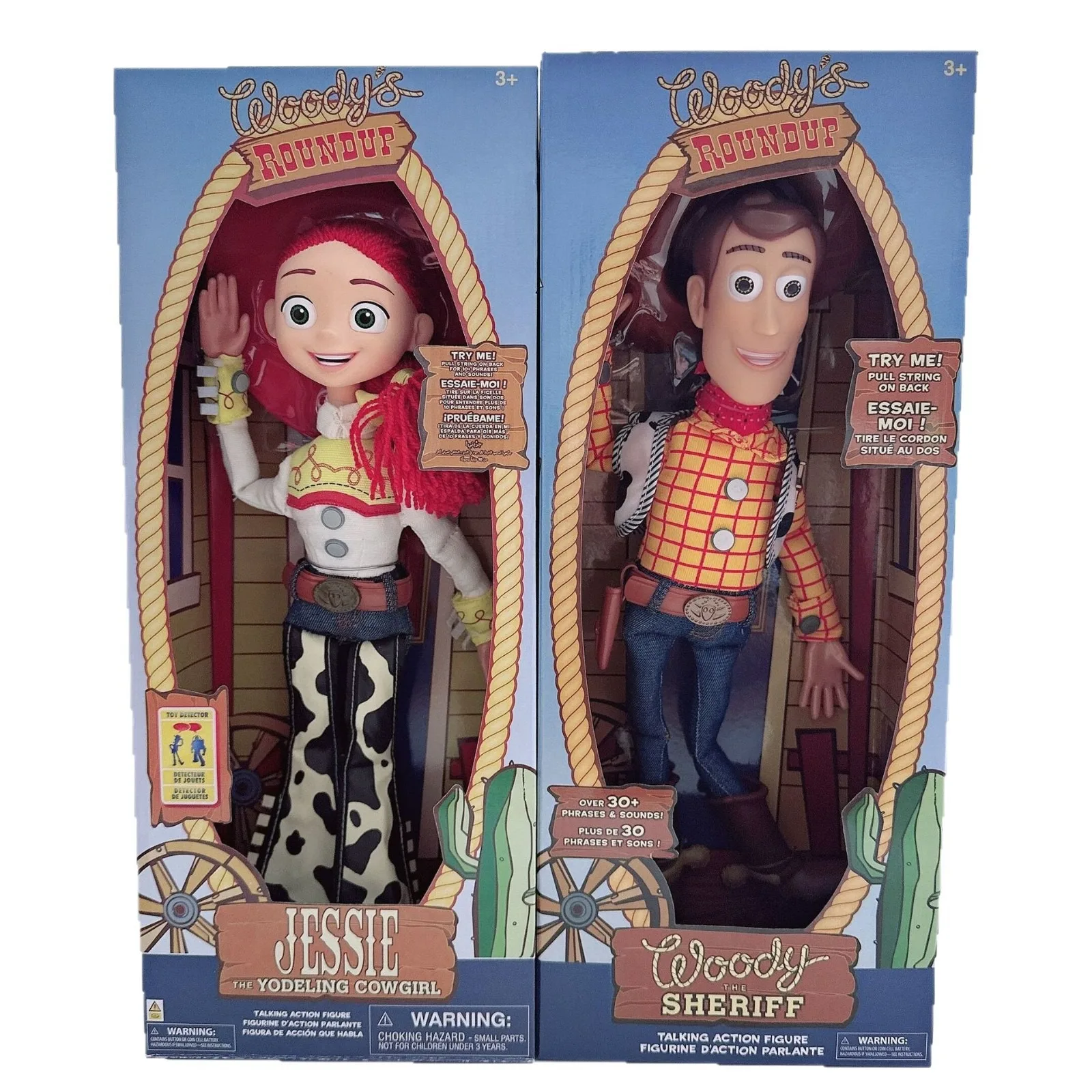Bandai Sheriff Woody's Cici and La Line English Voice Action Figure Spring Dog Collectible Box Set