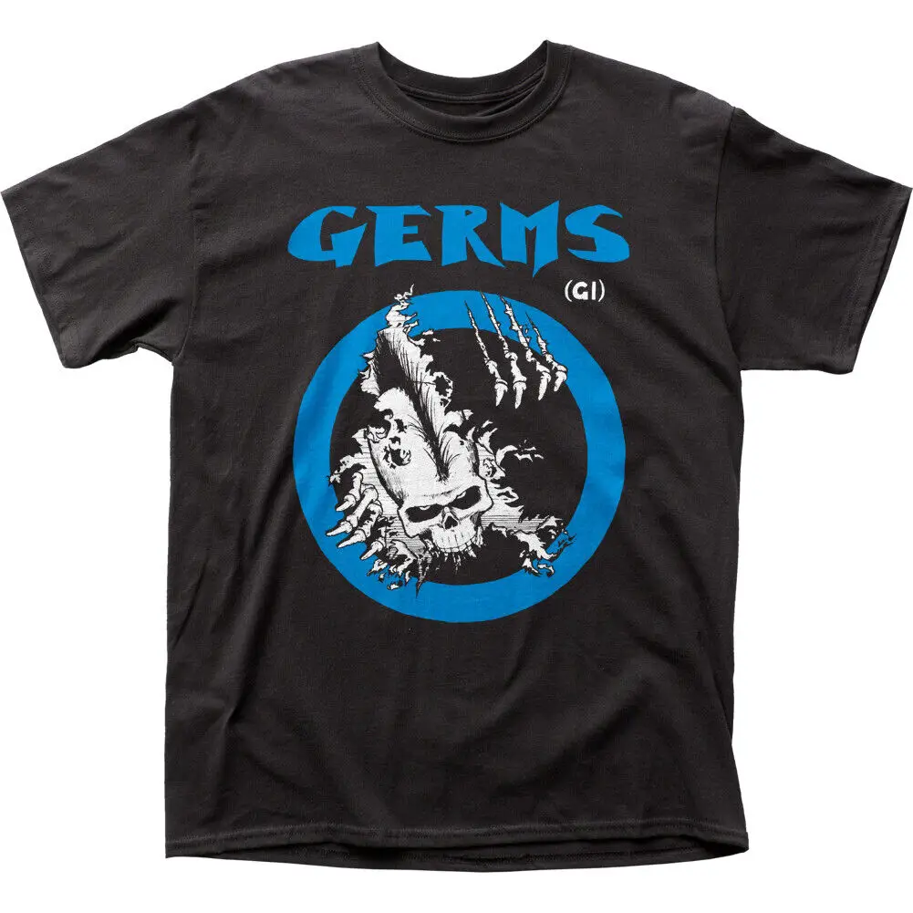 Germs GI Skull T Shirt Mens Licensed Rock N Roll Music Band New Black