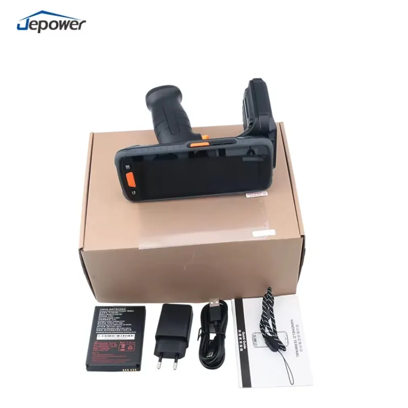 Jepower PDA Android 12 Long Range 21m Handheld RFID 4G Memory WIFI 2D UHF Warehouse Management 11 New Stock RFID Device Reader