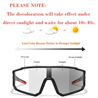 Fashion Brand Men Women Bicycle Photochromic Eyewear MTB Bike Fishing Running Cycling Sports Sunlasses Comfortable Goggles 3