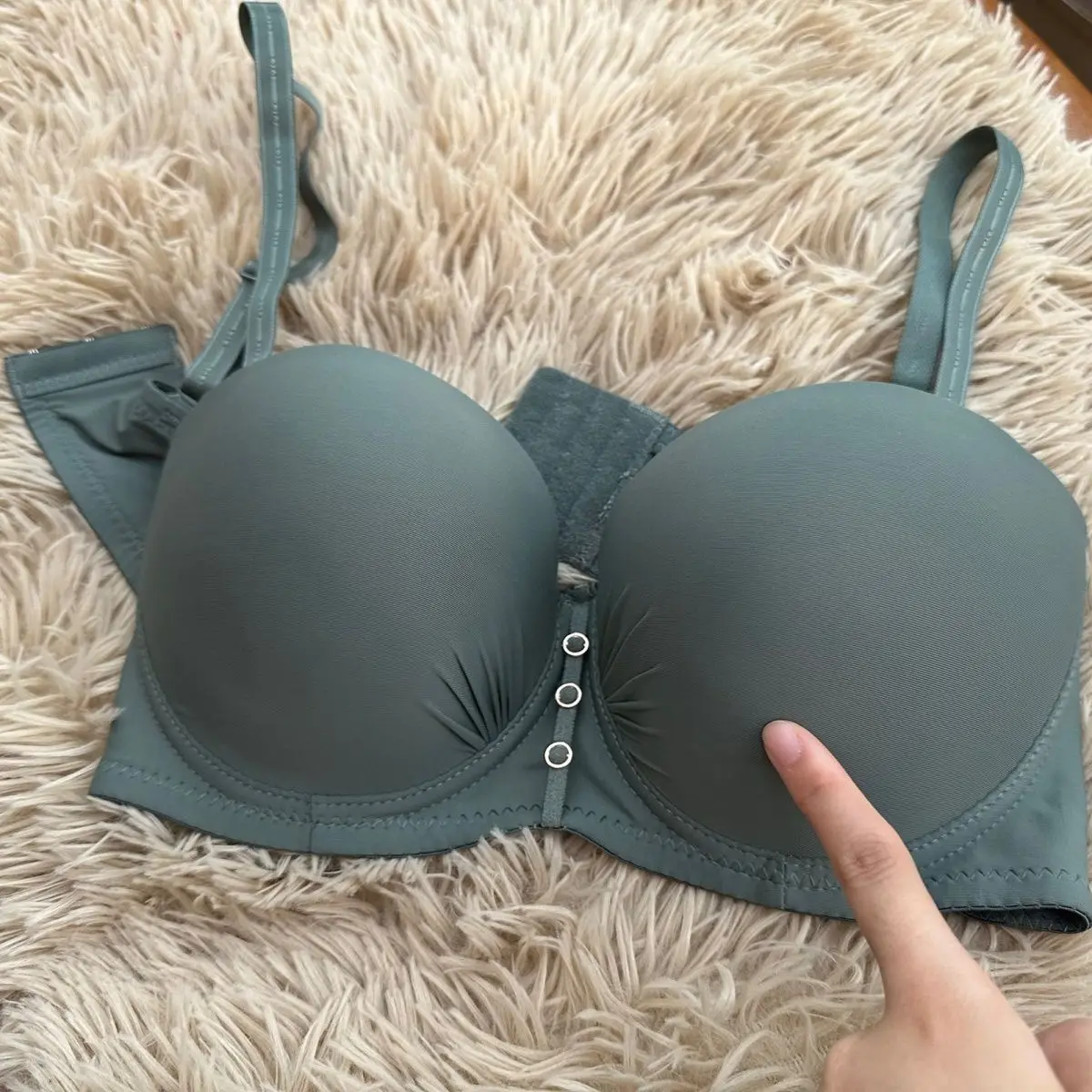 

Бюстгальтер пуш-ап на косточках с небольшой грудью и боковой поддержкой, регулируемый и формирующий, сексуальный гладкий бюстгальтер против провисания