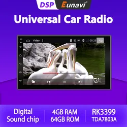 Eunavi Dsp PX6 Android 10 Auto Radio Dvd Multimedia Stereo Speler Universele Tap Recorder Audio Dubbele 2 Din 2Din Gps navigatie