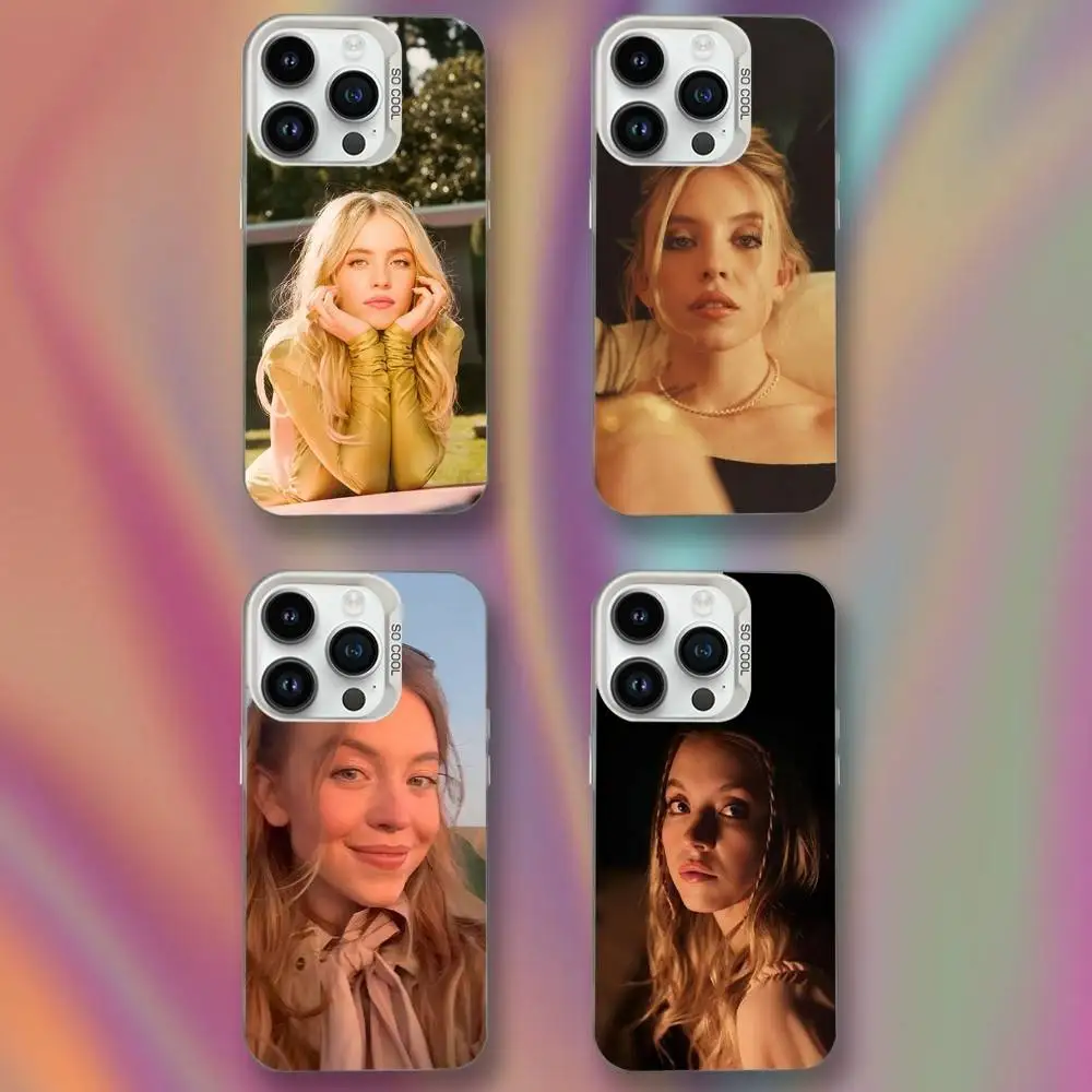 

Sidney sweeney Phone Case For iPhone 16,15,14,13,12,11,Mini,Pro,SE,MAX White Matte Shockproof Cover