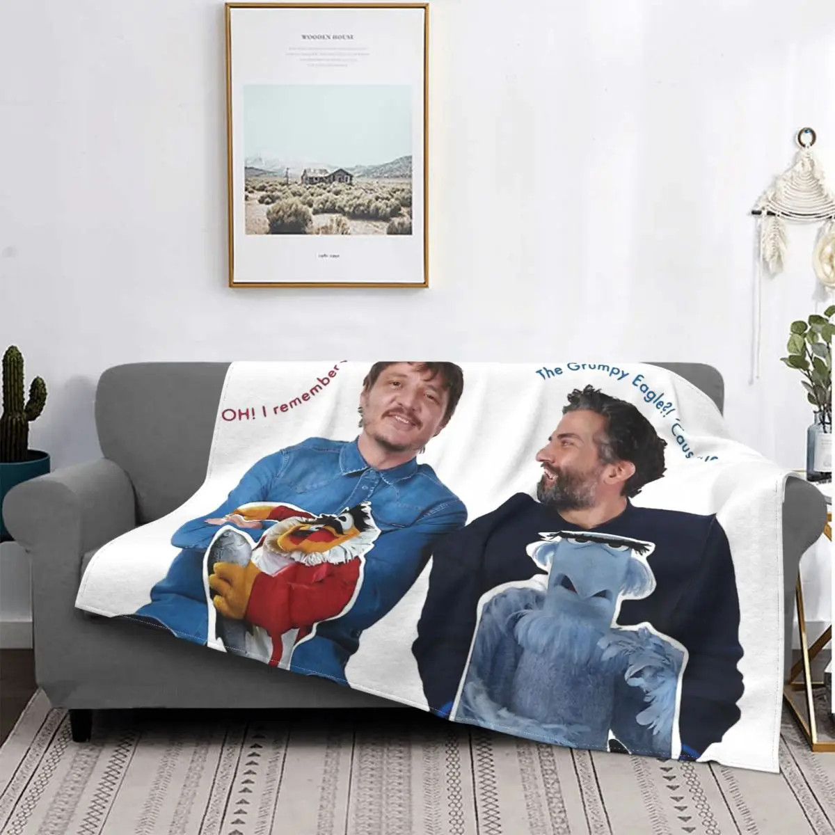 Pedro Pascal And Oscar Isaac Meilleur acteur de groupe Blanket Flannel All Season Thin Throw Blankets For Car Plush Thin Quilt