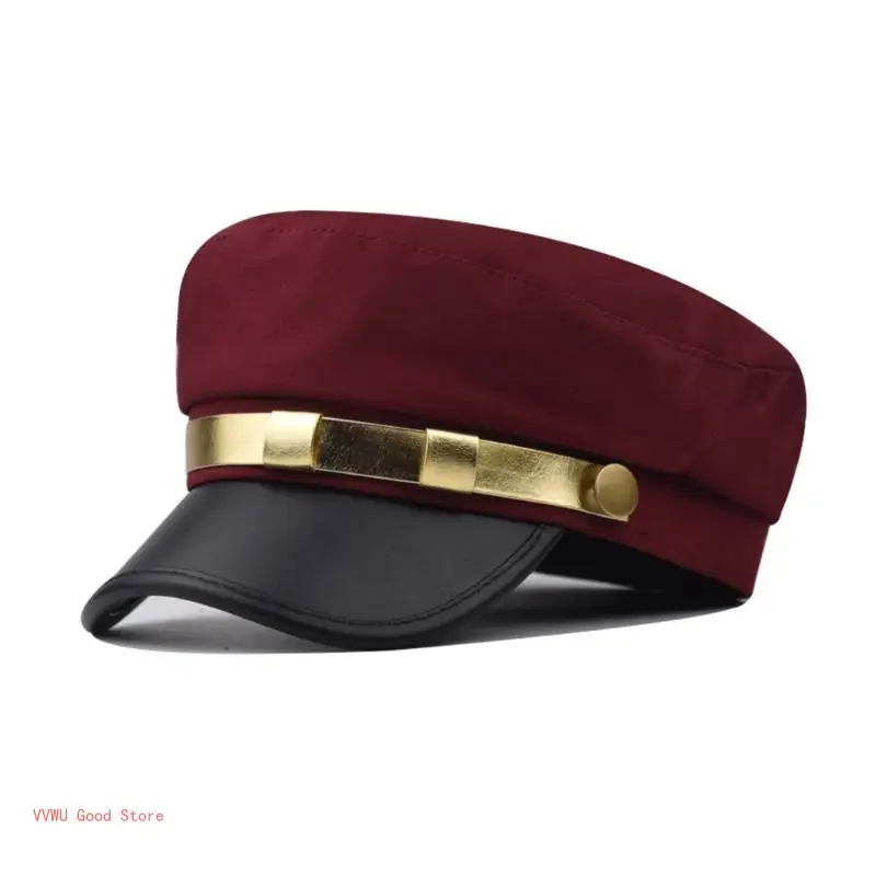 Hat Hat Multi Color Captain Octagonal Hats for Women Men